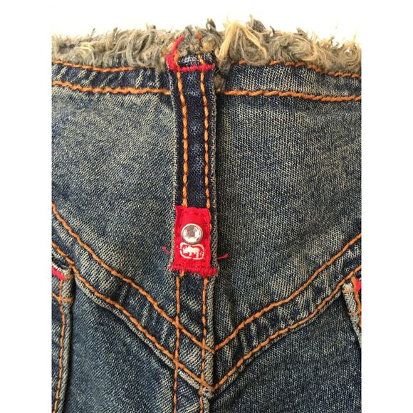 NWT Ecko Red Size 9 Bermuda Denim Capris 4 Pocket Indigo Classic Wash, - Picture 5 of 6